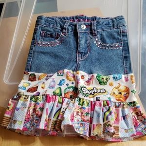 Handmade sz 4 sparlle shopkins skirt new